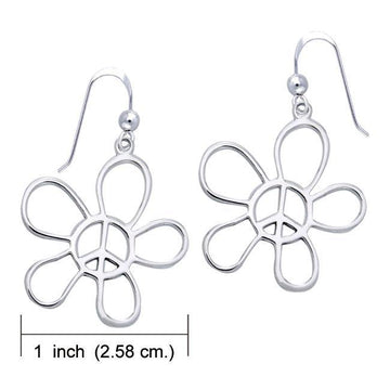 Flower Peace Silver Pendant TER1057 - Jewelry